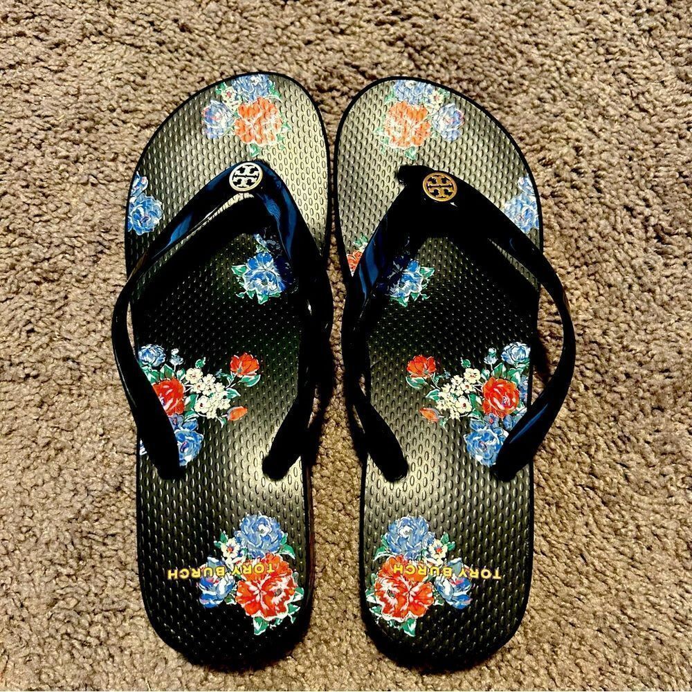 Tory Burch Tea Rose Wedge Sandals